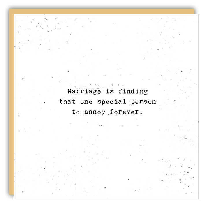 Keepsake Cards - Little Gem - Marriage is finding the one