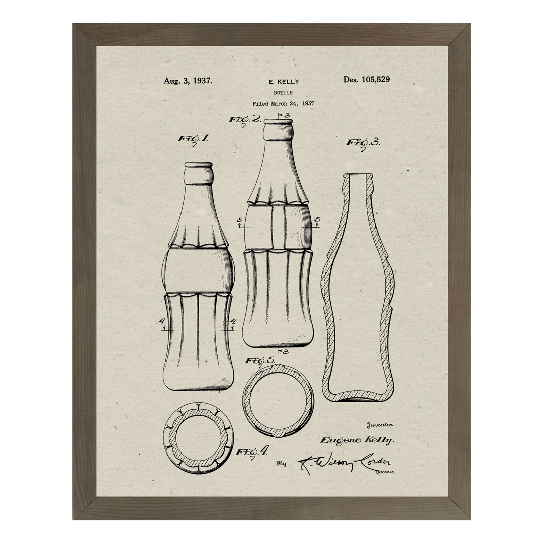 Patent Prints - Bottle - Cedar Mountain Studios