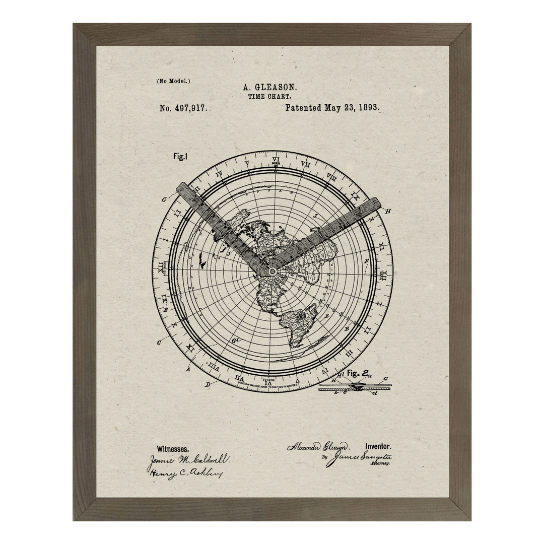 Patent Prints - Time Chart - Cedar Mountain Studios