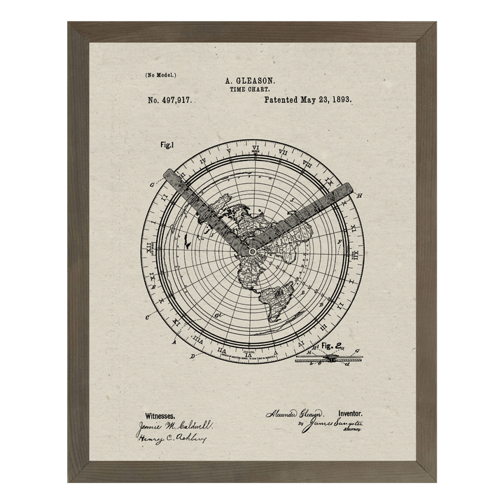 Patent Prints - Time Chart - Cedar Mountain Studios