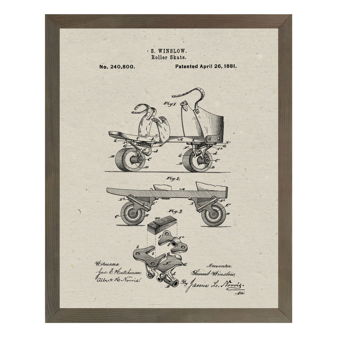 Patent Prints - Roller Skate