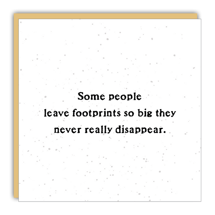 Gift Enclosure - Little Gem - Some people leave footprints