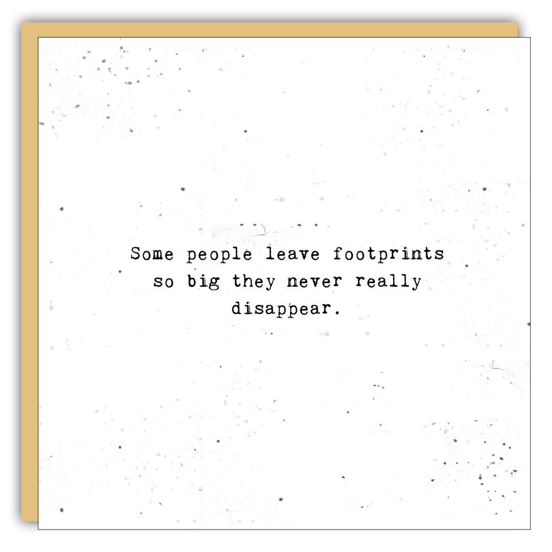 Keepsake Cards - Little Gem - Some people leave footprints