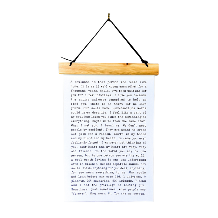 Hang Tight - Typewriter Line - Soulmate