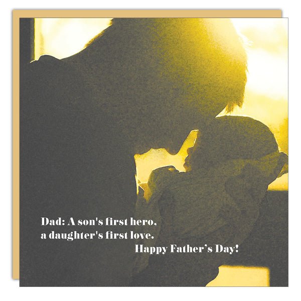 Stationery - Card - Father's Day - A Son's First Hero - Cedar Mountain Studios