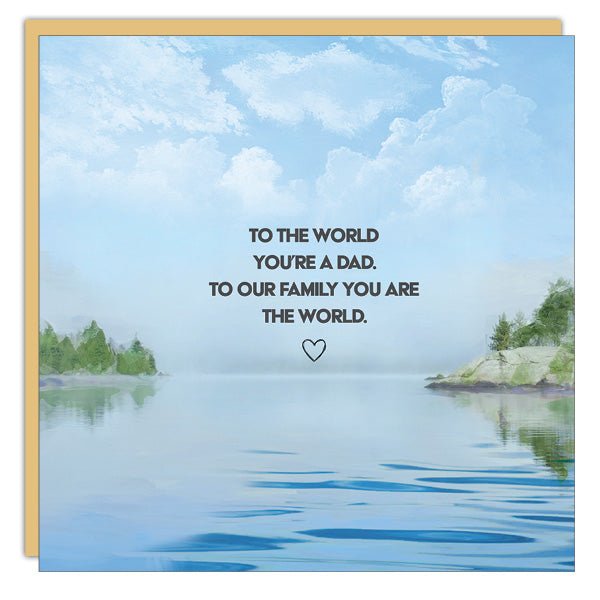 Stationery - Card - Father's Day - To the World - Cedar Mountain Studios