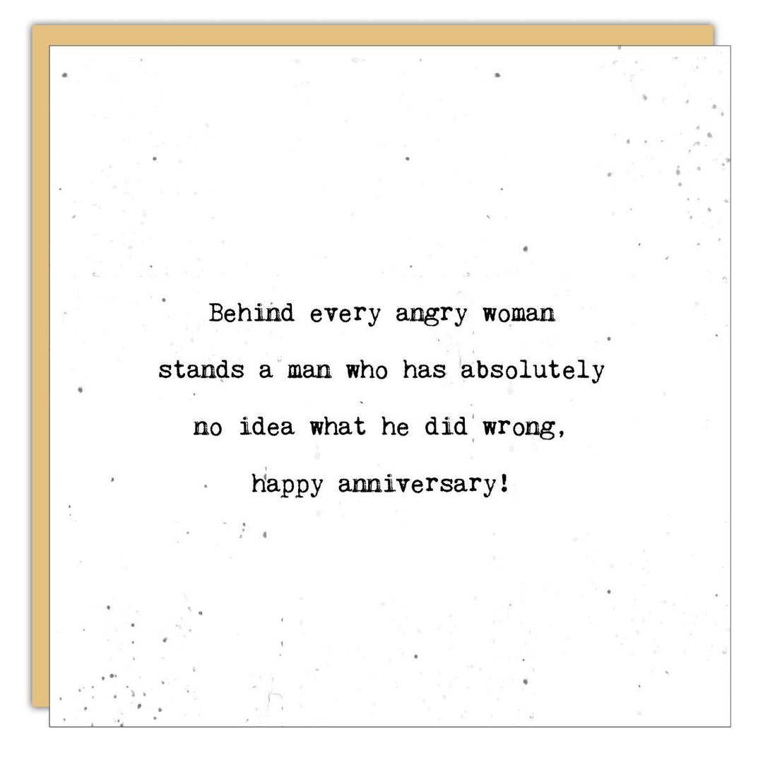 Stationery - Little Gem - Behind every angry woman stands a man - Cedar Mountain Studios