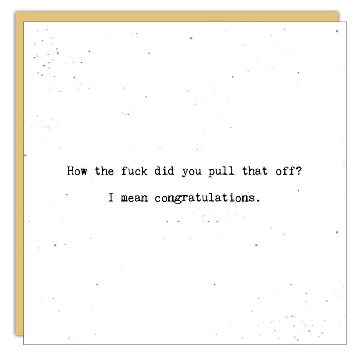 Stationery - Little Gem - How the * did you pull that off - Cedar Mountain Studios