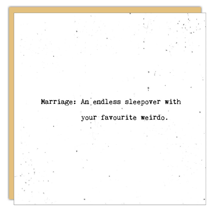 Stationery - Little Gem - Marriage: An endless sleepover - Cedar Mountain Studios