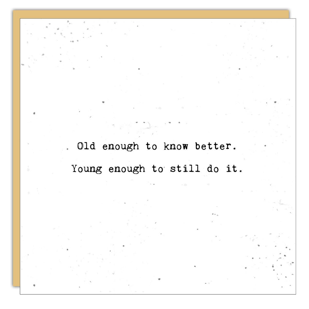 Stationery - Little Gem - Old enough to know better - Cedar Mountain Studios