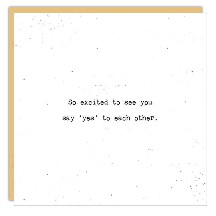 Stationery - Little Gem - So excited to see you say ‘yes’ - Cedar Mountain Studios