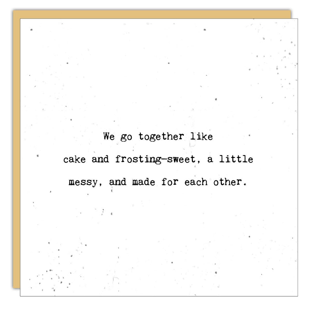 Stationery - Little Gem - We go together like cake - Cedar Mountain Studios