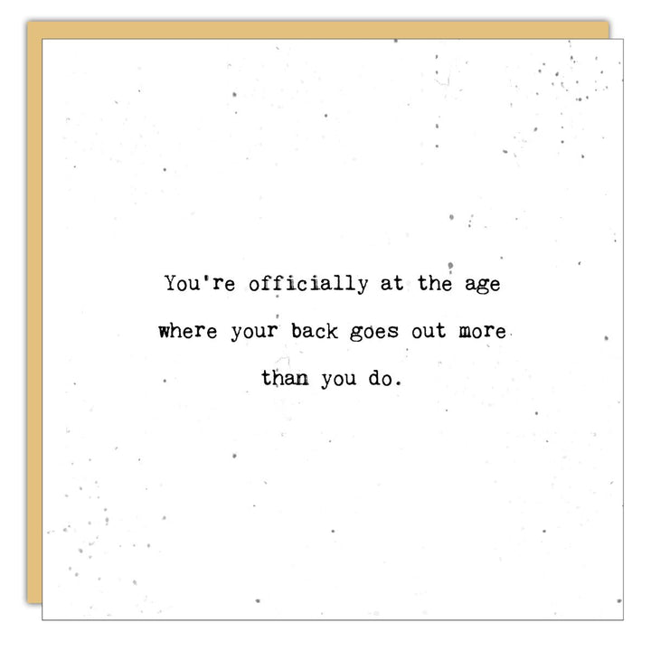 Stationery - Little Gem - You're officially at the age - Cedar Mountain Studios