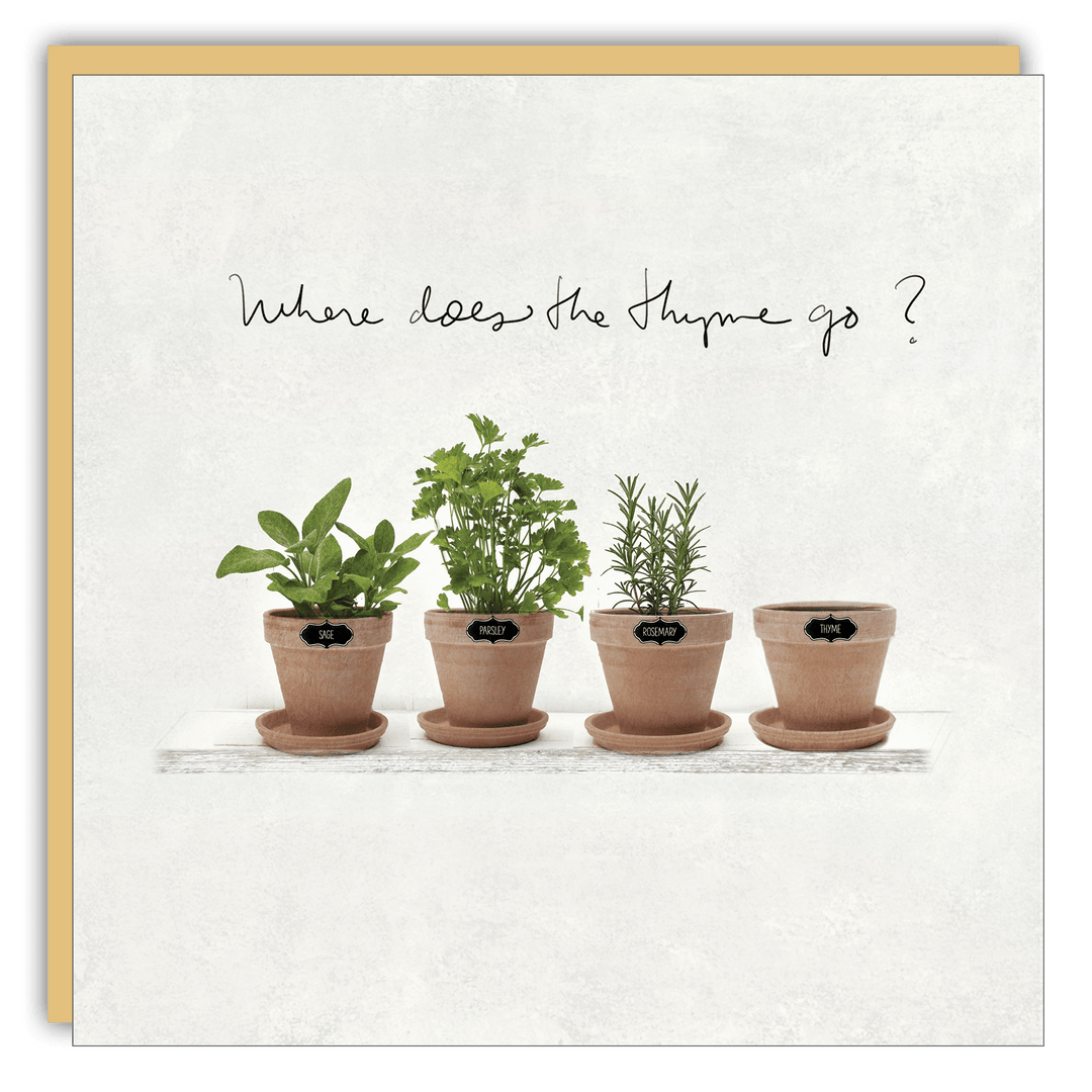 Stationery - Lost & Found Card - Thyme Goes - Cedar Mountain Studios