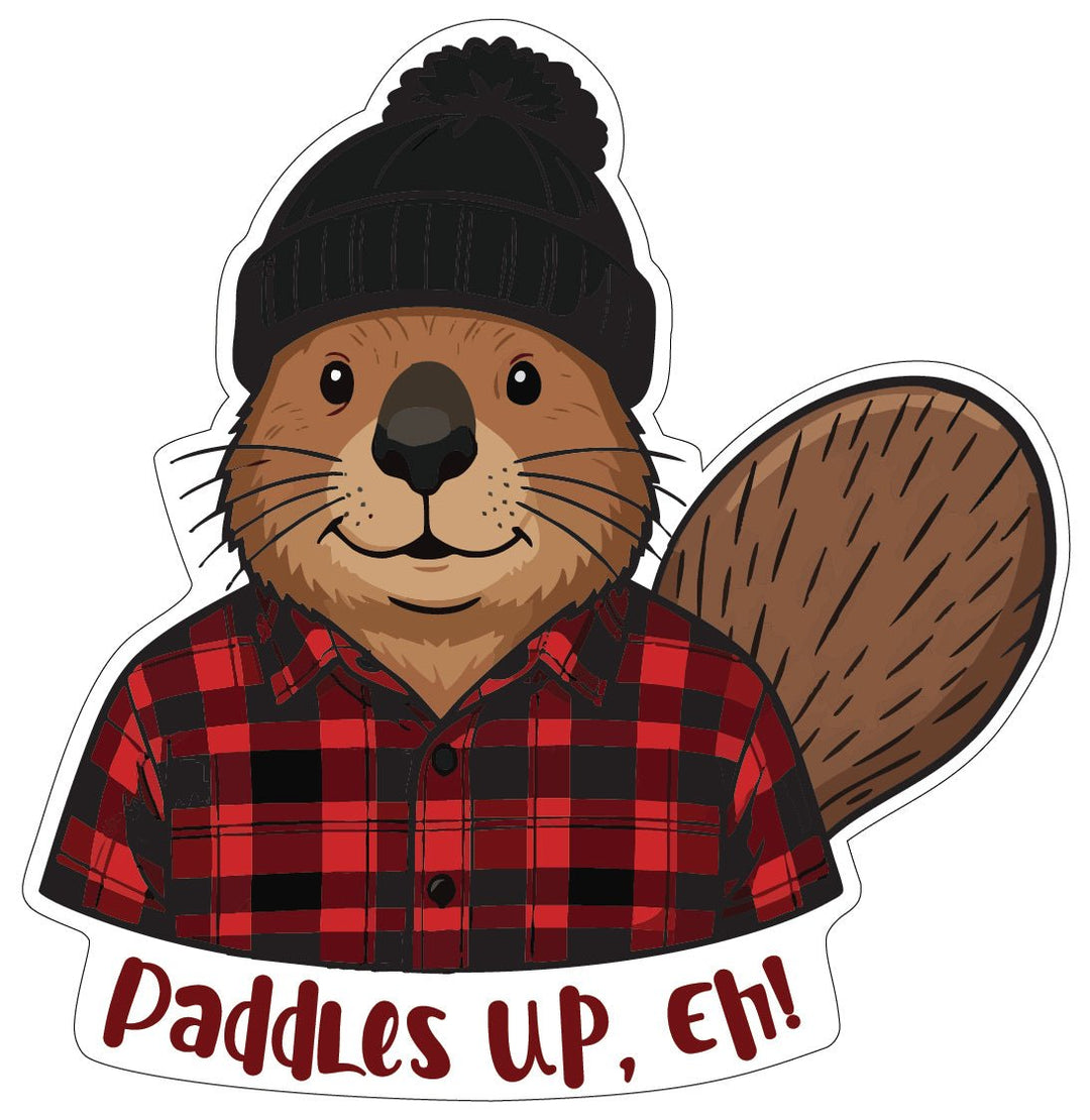 Stickers | Stick around, eh? - Paddles up, eh! - Cedar Mountain Studios
