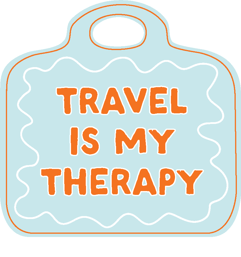 Stickers | Stick With it - travel is my therapy - Cedar Mountain Studios