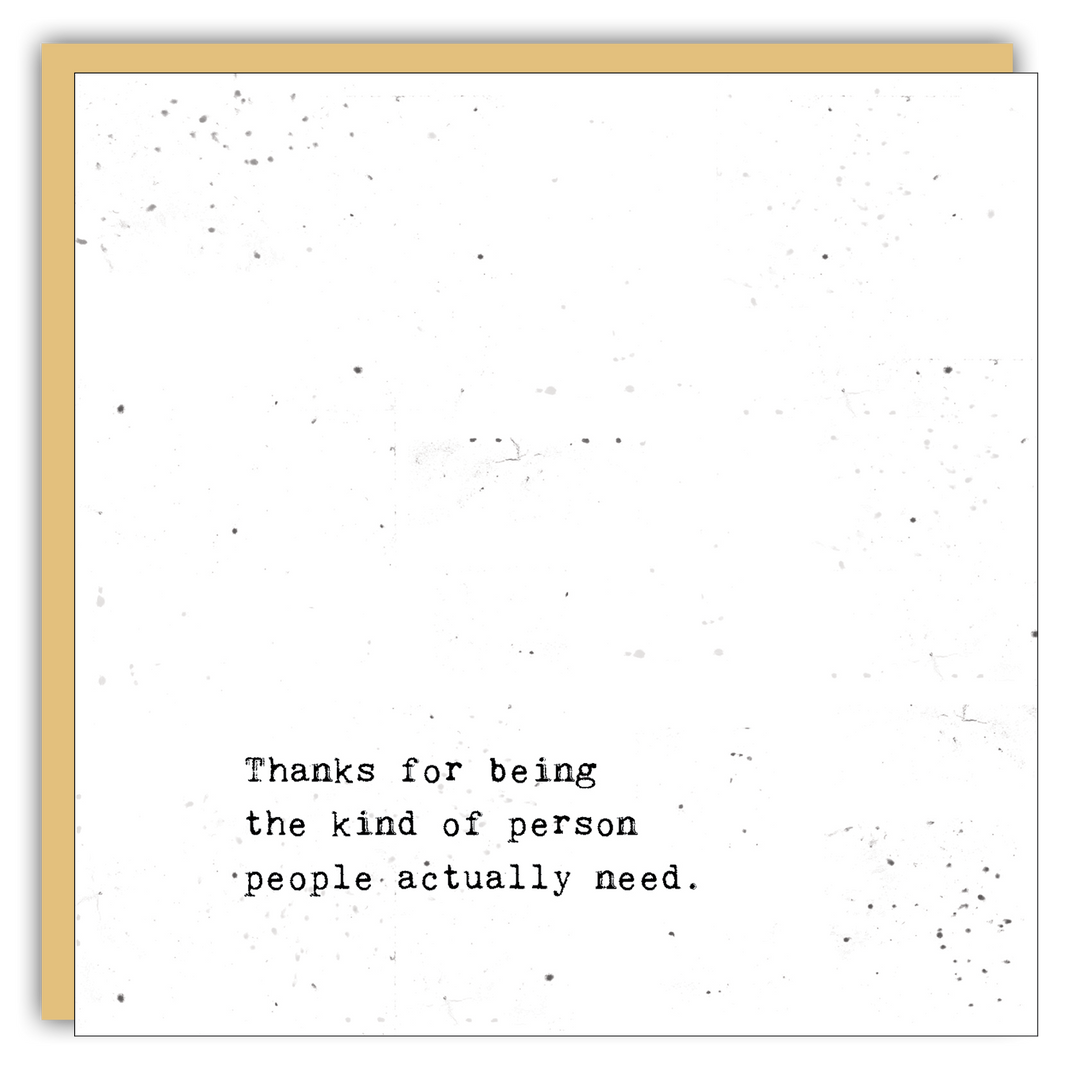 Keepsake Cards - Little Gem - Thank you for being the kind of person