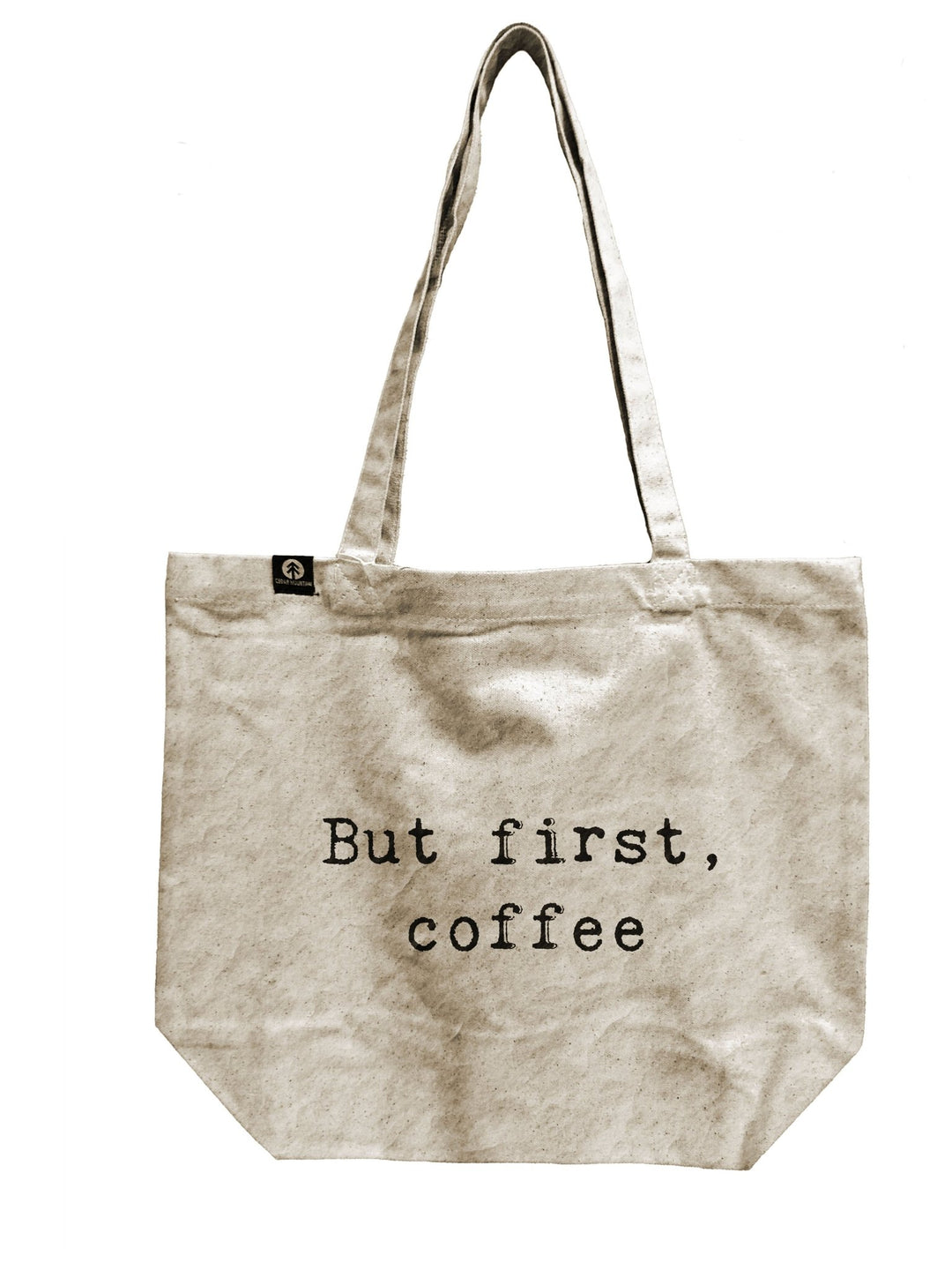 Tote Bag - But First Coffee - Cedar Mountain Studios