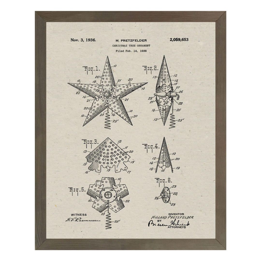 Patent Prints - Tree Topper