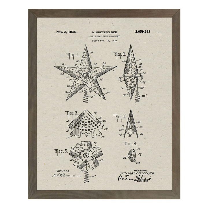 Patent Prints - Tree Topper