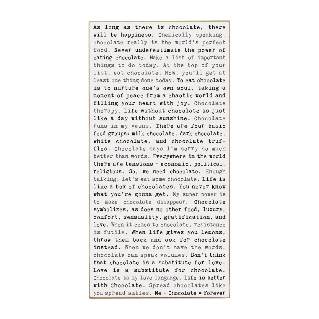 Typewriter Sign - Chocolate - Cedar Mountain Studios