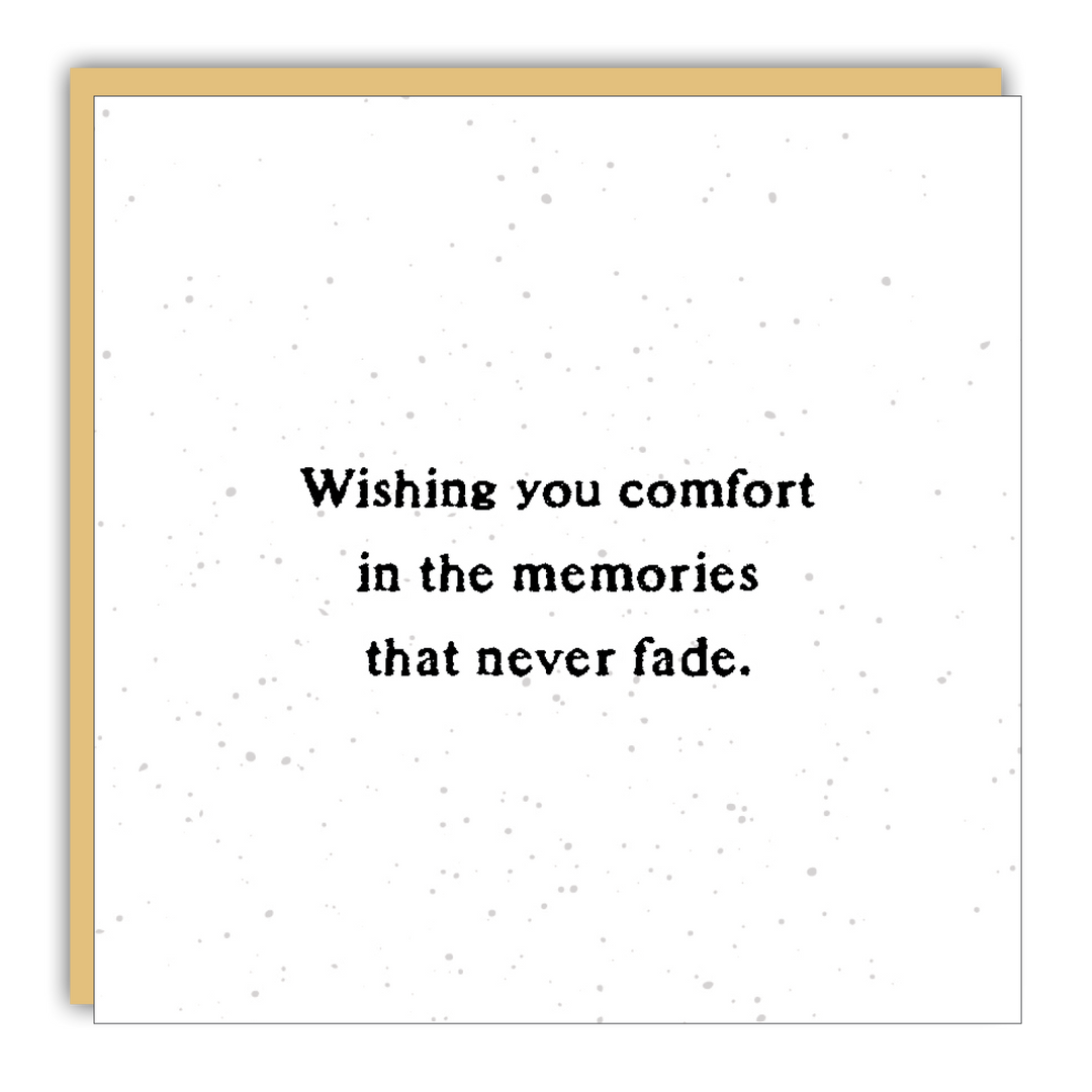 Gift Enclosure - Little Gem - Wishing you comfort