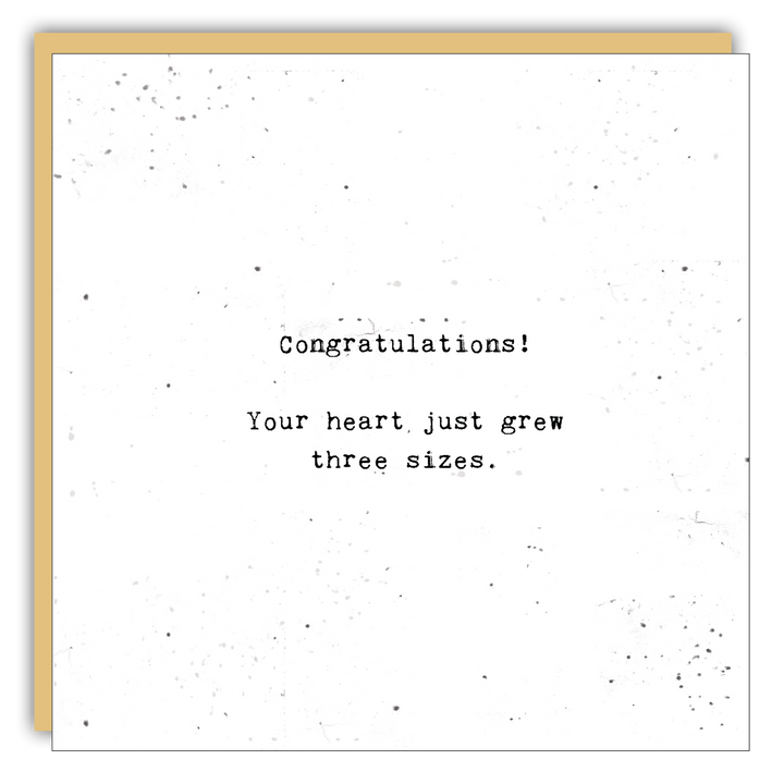 Keepsake Cards - Little Gem - Your heart just grew