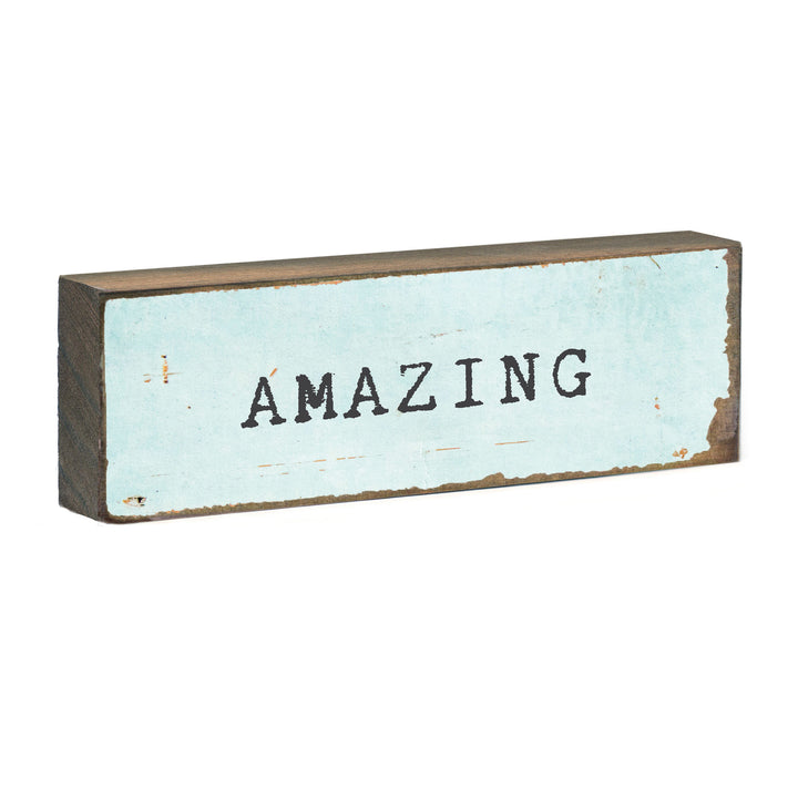 Inspirational Shelf Art - Handmade Cedar Wood Block