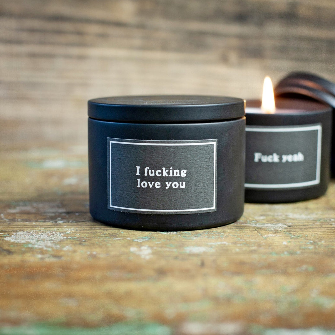 I Fucking Love You Candle - Cedar Mountain Studios