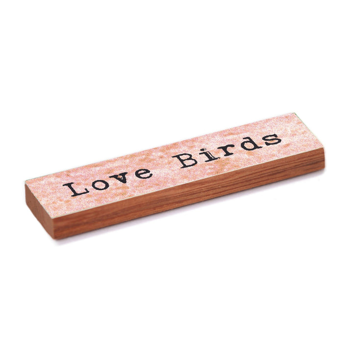 Love Birds Timber Magnet - Cedar Mountain Studios