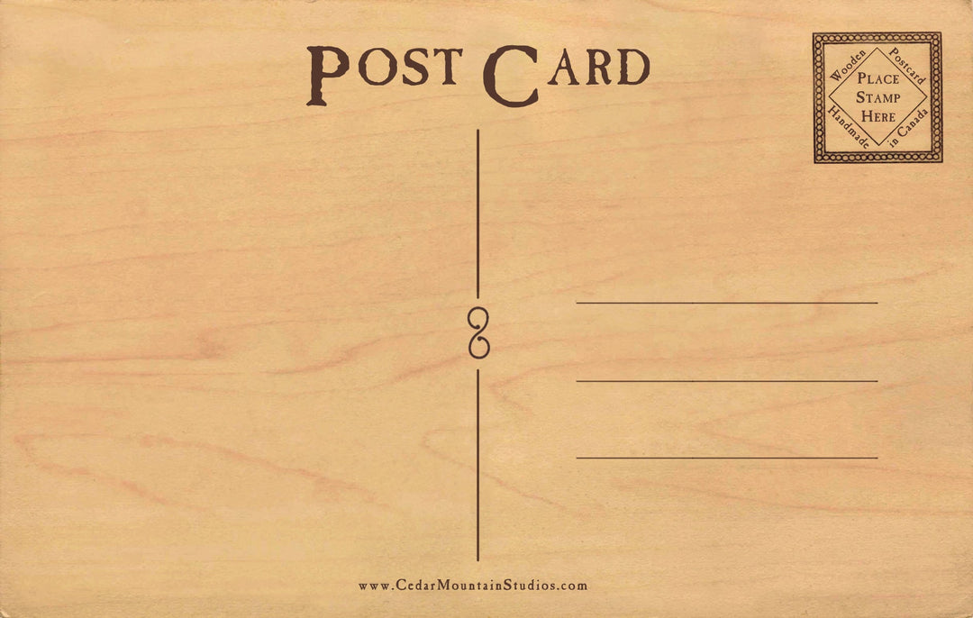 Rowing Wood Postcard - Cedar Mountain Studios