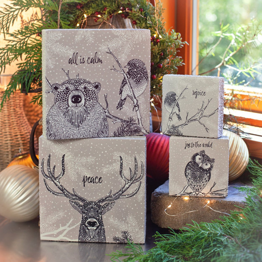 Snowy Christmas Art Block Bundles - Cedar Mountain Studios