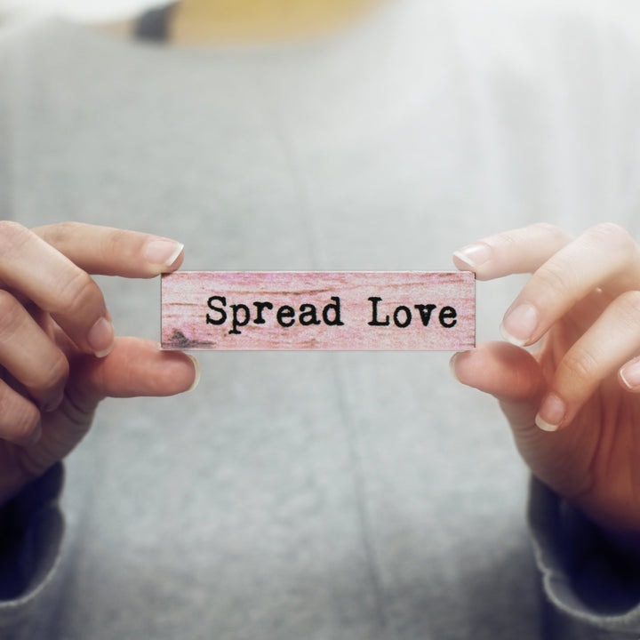 Spread Love Timber Magnet - Cedar Mountain Studios