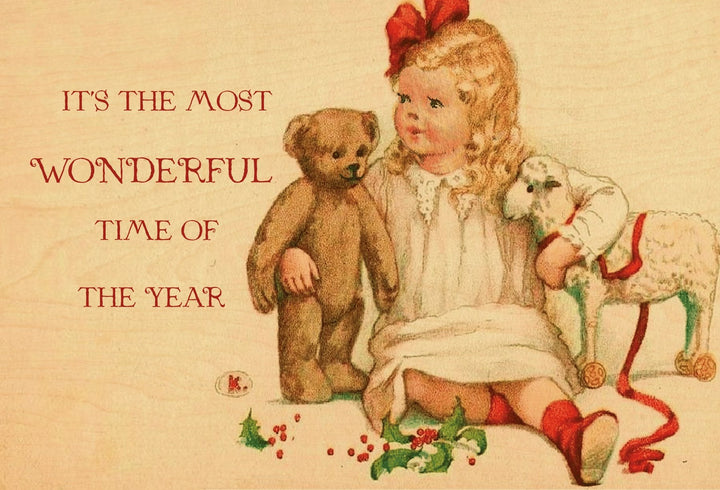 The Most Wonderful Time of the Year Postcard - Cedar Mountain Studios